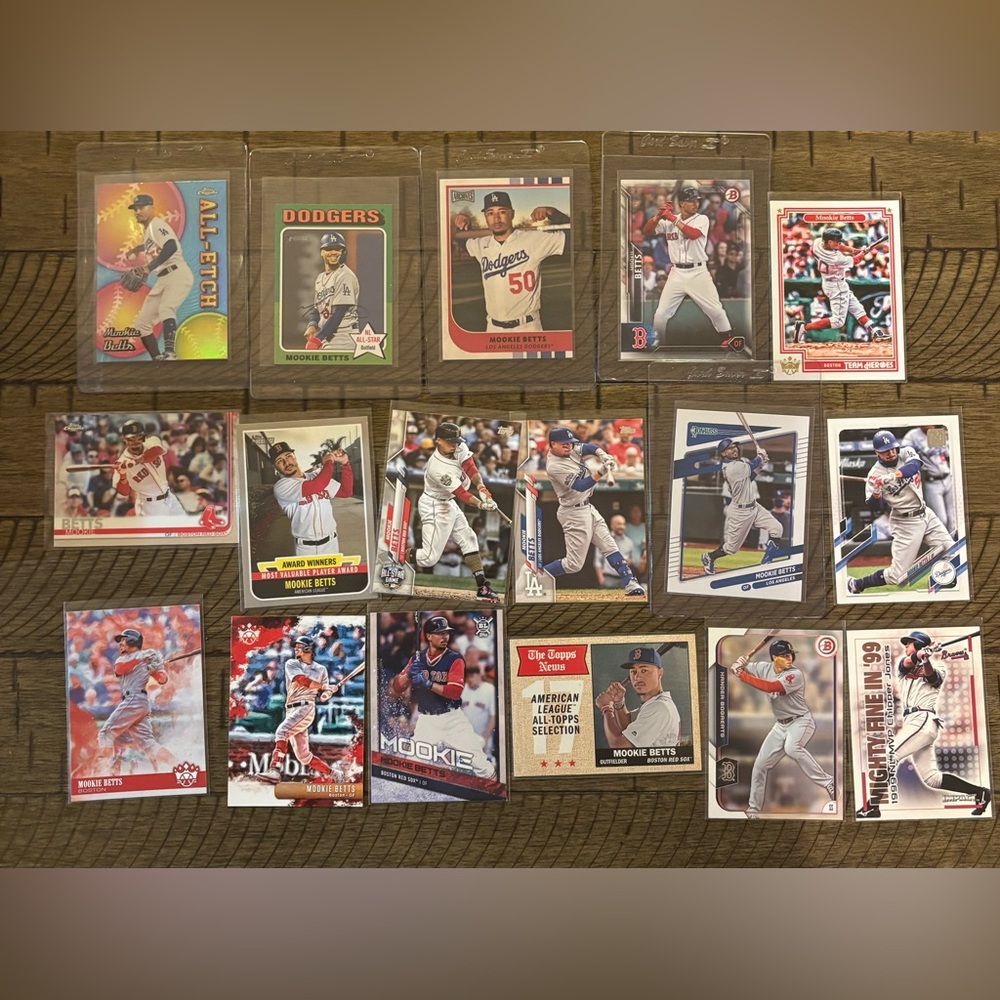 Huge lot of modern baseball cards, Betts, Soto, Acuna, Harper, Kershaw and more.